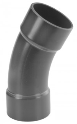PVC-U Druk bocht 30gr