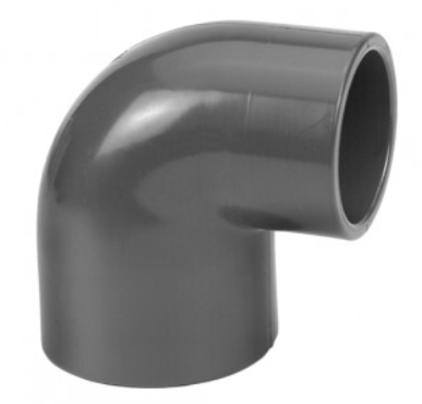 PVC-U verloop knie 90gr