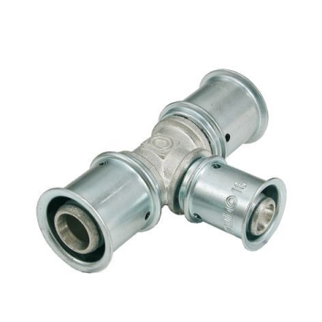 MT250340000 Multitubo T-stuk Verloop 20x18x18 (3x pers, messing, vertind)