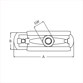 Beugel 15-19mm M8 (EPDM inlage, elect. verz.) (VP=50) detail 4
