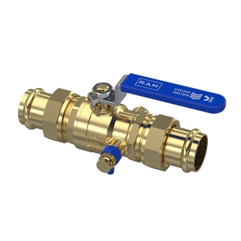 Raminex Kogelkraan + Aftapper Kiwa V-contour (2x pers)