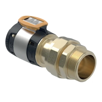 62059600100 Geberit FlowFit 3-delige Koppeling 63x2.1/2 (brons, pers x bu.dr.)
